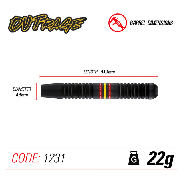 Winmau Dart Pin Outrage Brass