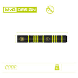 Winmau Dart Pin Mvg Ambition Brass 22G