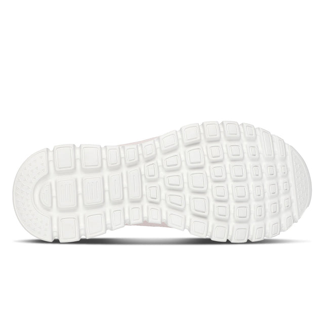 White shoe sole with textured pattern on a white background