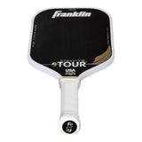 Pickleball paddle with Franklin branding on a white background