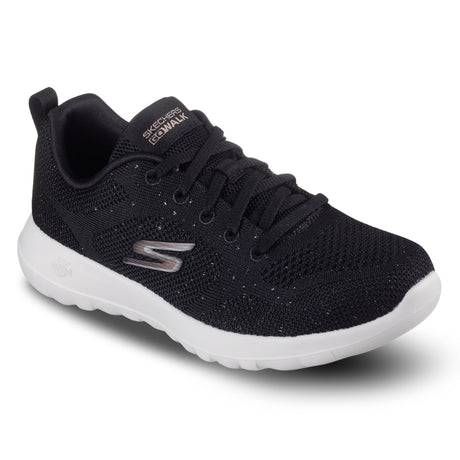 Black sneaker with white sole on a white background