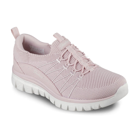 Pink sneaker with white sole on a white background