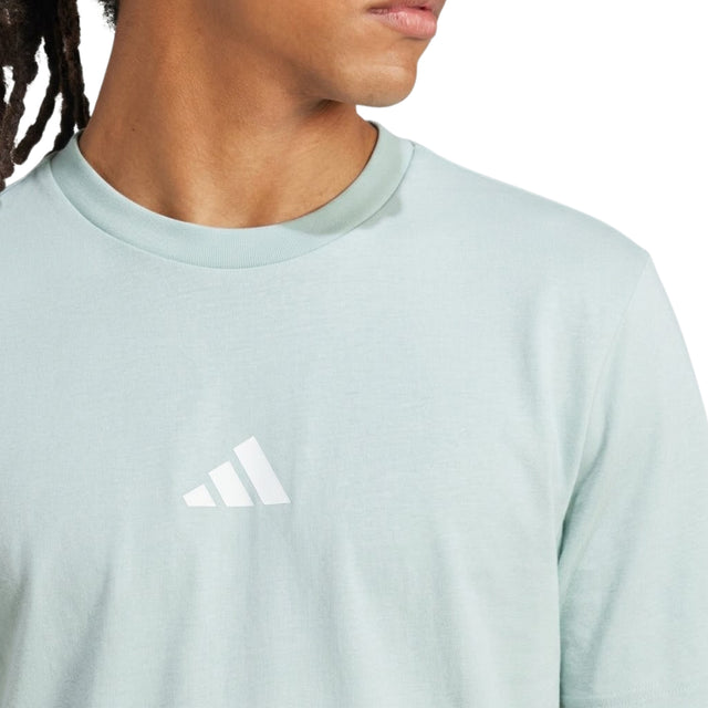 Adidas Essentials Small Logo Men Single Jersey T-Shirt