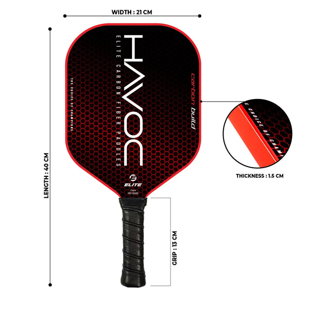 Lsi Elite Havoc Carbon Pickleball Paddle