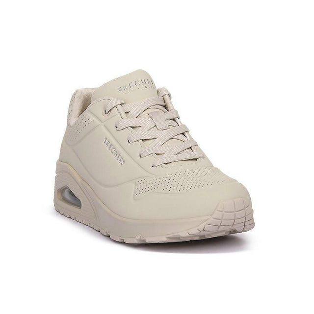 Beige sneaker on a white background