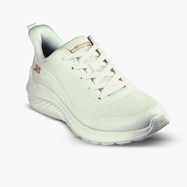 White running shoe on a white background