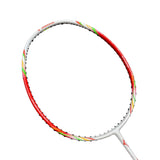 Mizuno Turboblade 587 Badminton racket with a colorful design on a white background
