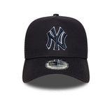 New Era New York Yankees Team Outline Navy 9FORTY E-Frame Trucker Adjustable Cap