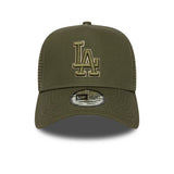 New Era LA Dodgers Outline 9FORTY A-Frame Trucker Adjustable Cap