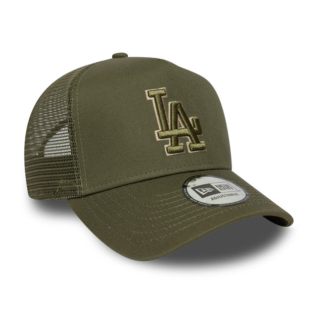 New Era LA Dodgers Outline 9FORTY A-Frame Trucker Adjustable Cap