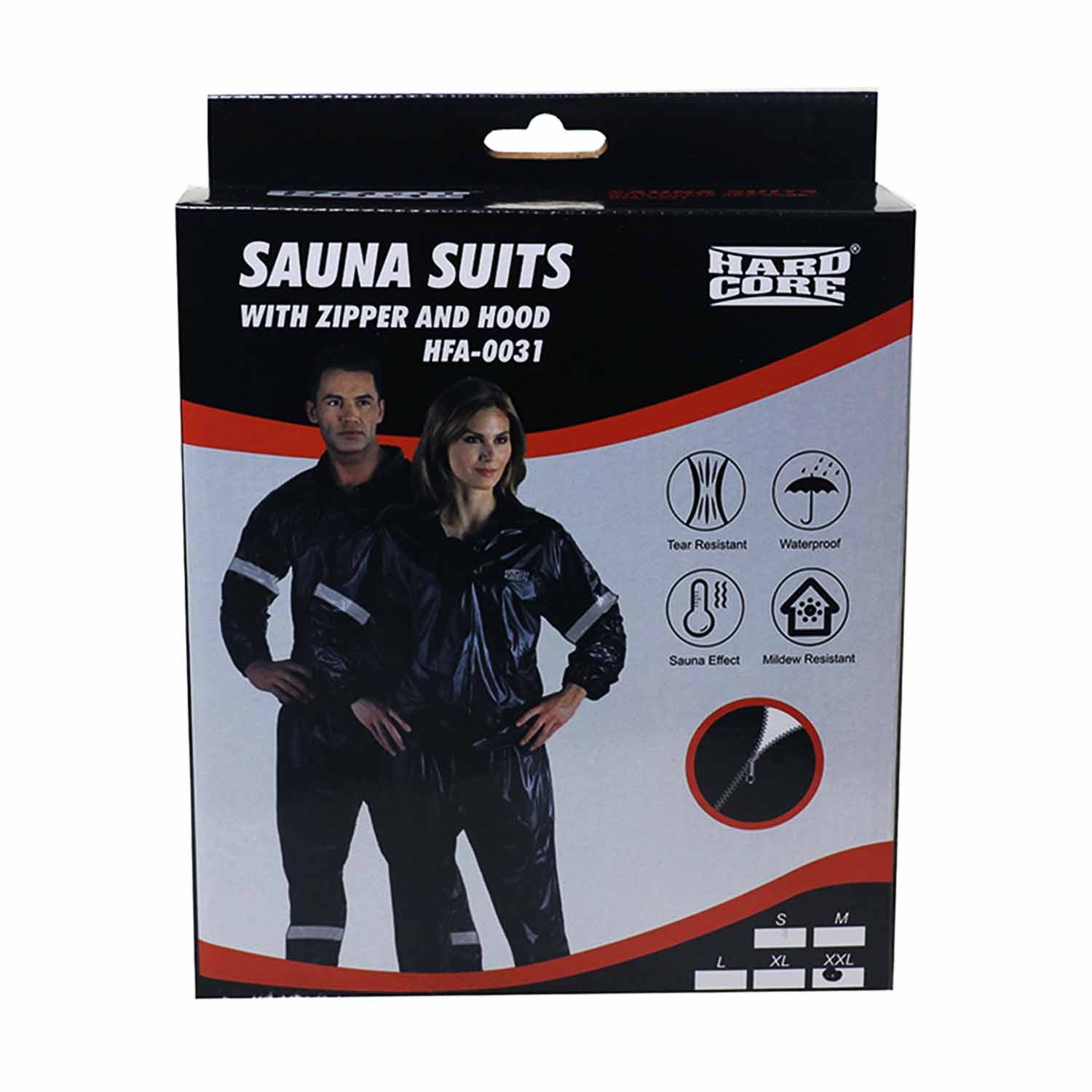 Sauna suit with zipper online